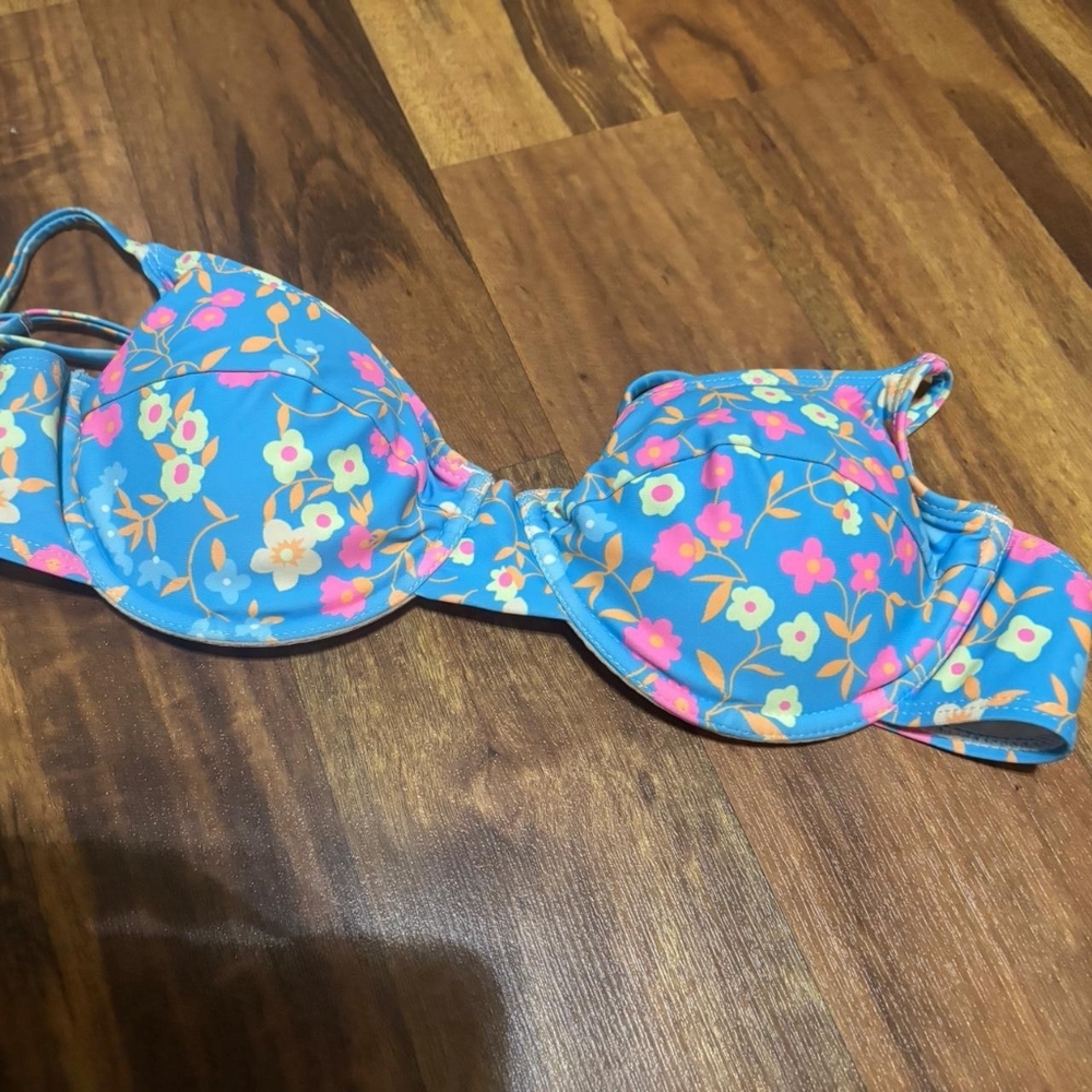 Aerie Blue Floral Bikini - Picture 3 of 4